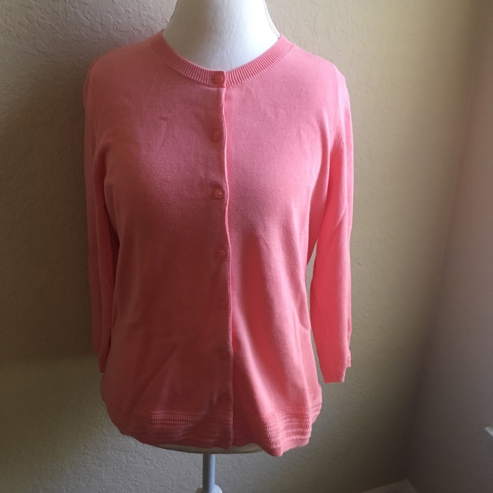 Talbots Pink Cardigan